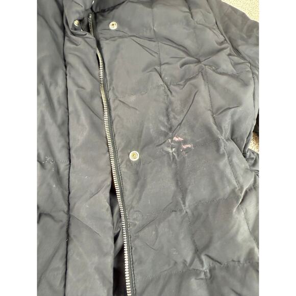 Post Card Women's 2 I38 GB4 Black Puffer Winter Coat Made In Romania - Picture 11 of 16